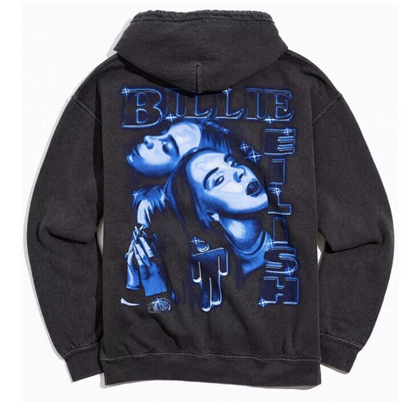 Urban Outfitters Tops - NWOT Urban Outfitters Billi Ellish Graphic Hoodie Medium